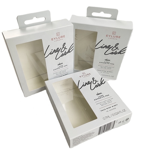 Emballage cosmétique blanc de haute qualité avec fenêtre